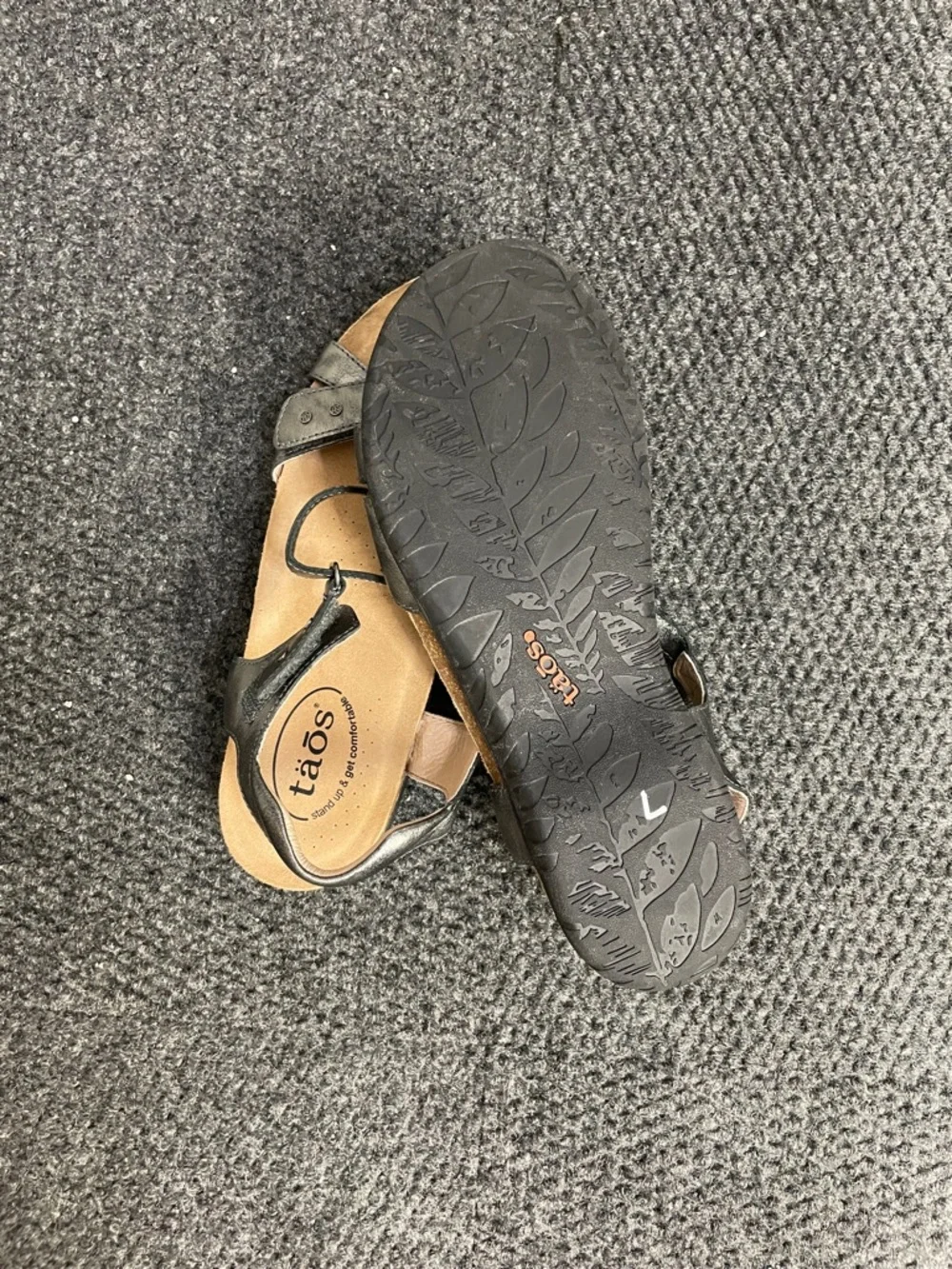 Taos Womens Grand Z Strappy Leather Metallic Ankle Strap Sandals - Picture 4 of 5